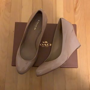 SOLD - Coach Pump Wedge Shoes